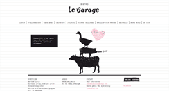 Desktop Screenshot of bistrolegarage.com